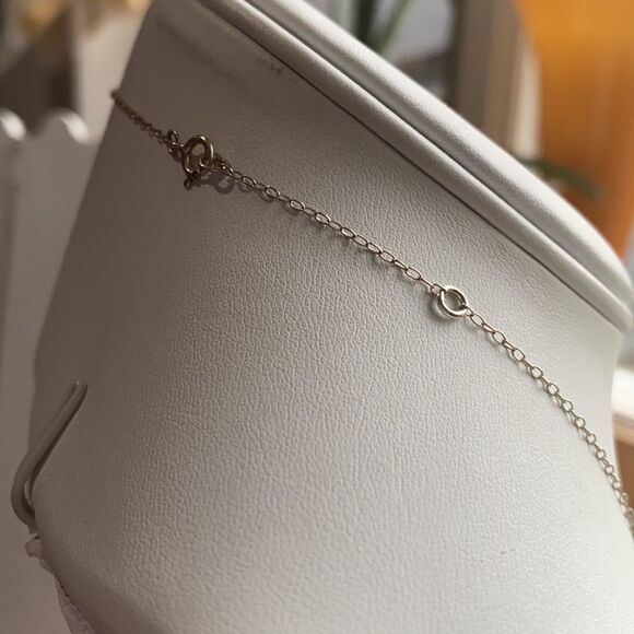 Sterling Silver Sideways Cross Necklace - Picture 12 of 12